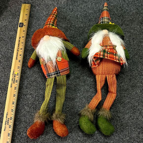 Set of 2 Gnomes Dwarf Stuffed Plush Couple Decorative - Picture 9 of 9